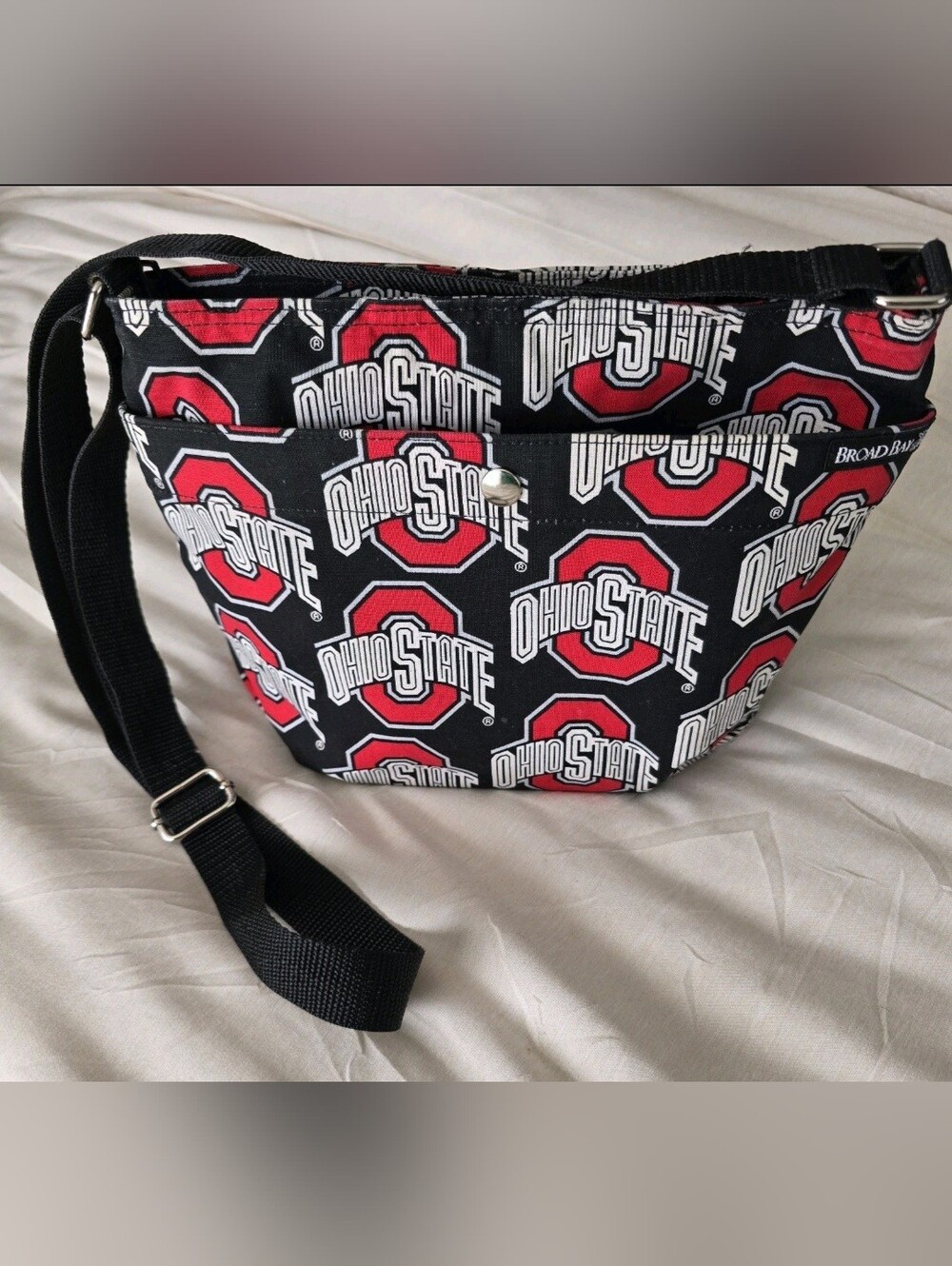 BROAD BAY Ohio State Buckeyes Crossbody Bag Black Sling Pack OSU Game Day NWOT